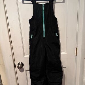 Champion Kids Black Overalls with Teal Accents